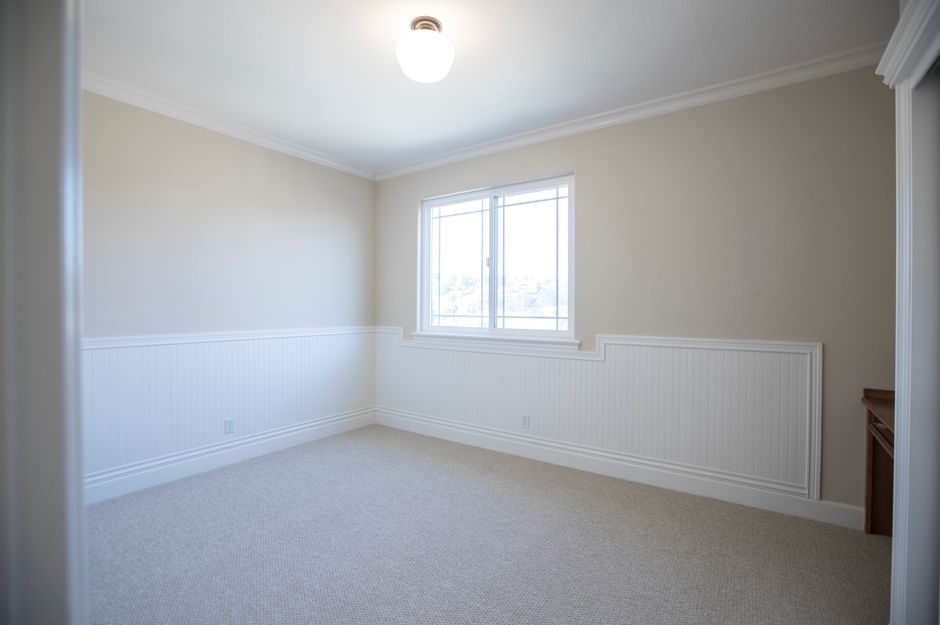 Freshly painted interior room